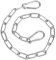 Amabro Stahlkette Kette,51cm Edelstahl Ketten,Edelstahlkette Stahlkette Torkettenschloss Kettenglied Torriegel Gliederkette mit Federverschlüssen für Außenzäune Spiralketten Außenhoftüren Pferdeställe