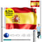 MONZANA® Mât de Drapeau Télescopique en Aluminium 6,3m - Douille de Sol 60cm - Drapeau Espagnol National - Hauteur Réglable pour Jardin