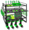 Mimoke Scaffale portautensili montato a parete – organizzatore di utensili elettrici a 4 livelli & organizzatore per attrezzi per garage e officina (4 livelli)