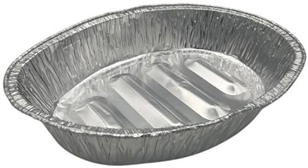 C&S Homestore Extra Large Oval Aluminium Foil Roasting Tray Disposable Cooking 48.6cm x 33.5cm x 8.5cm