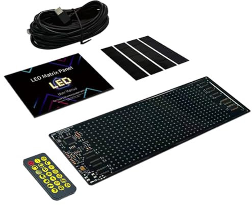 Cymwer Programmierbar LED Laufschrift Dislplay, Led Anzeigetafel mit Bluetooth-App & Fernbedienung, Leuchtreklame Personalisiert Leuchtschild for Auto, LKW, Text, Graffiti