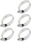 Adjustable Stainless Steel Jubilee Clips with Handle – Worm Drive Hose Clamps, Hose Clips, Pipe Clips for Fuel, Gas, Petrol, and Water Pipes – Heavy Duty Pipe Clamps (5, 21-44mm)