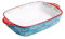 SDA287MZ Pirofile da Forno Tagliatelle alla griglia, padelle a Fondo Piatto, pentole di Terracotta, teglie in Ceramica for cucine, Torte, cene e Banchetti Pirofila(Piccolo)