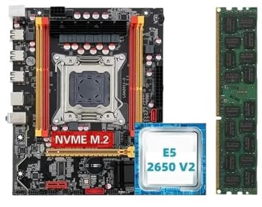 X79 Motherboard-Kit-Kombinationen XEON E5 2650 V2 LGA 2011 CPU 1 Stück X 16GB Speicher DDR3 1600 ECC RA-M