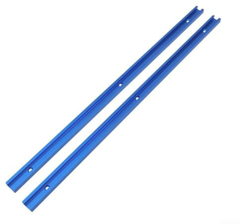 T-Track for Router Table Woodworking 2pcs 500mm Aluminum Alloy Double-Cut T-Slot Track for Jig Building