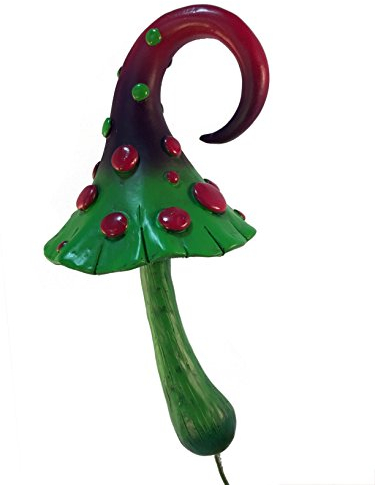 GlitZGlam Champignon Magique Rose Fushia, Violet et Vert pour Un Jardin Féerique Miniature. Accessoire Fée et Nain de Jardin - Fairy Garden Accessory