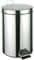 Rubbish bin, 12 litre pedal stainless steel bin