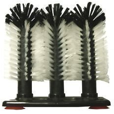 3 Brush Head Set Glass Cleaner Scrubber Washer Pub Bar 3521 by Glitz Distribution