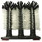3 Brush Head Set Glass Cleaner Scrubber Washer Pub Bar 3521 by Glitz Distribution