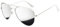 iceBoo Silver Pilot Style Sunglasses Mens Womens UV400 Protection Silver Mirrored CAT.3 Lens Silver Metal Frame Stylish & Ladies Sunglasses ((A7931))