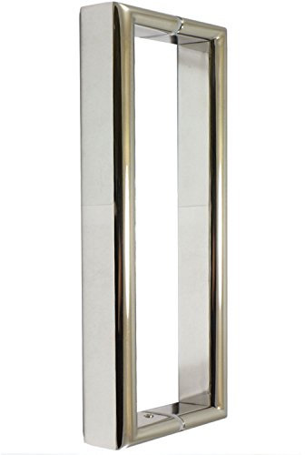 Di Vapor Poignée de porte de douche (R 180 mm | 18 cm (7) trou à trou) | Acier inoxydable