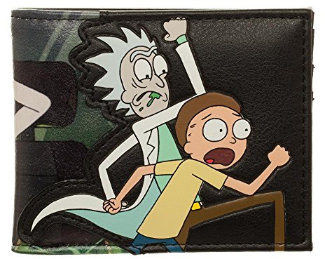 Swim Rick and Morty PU Kunstleder Bifold Wallet