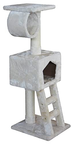 Ebi 431-437452 Kratzbaum Classic Abigail, 40 x 35 x 109 cm, Creme