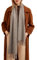 Prettystern 100% Kaschmir-Schal für Damen Herren Einfarbig lange Fransen kuschelig warm cashmere scarf 6 Grau
