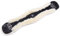 CHRIST Lammfell-Sattelgurt KONTURGURT von Werner Horse – anatomischer Dressurgurt, Lammfellgurt (Kurzgurt) aus echtem Fell, in Natur, braun & anthrazit, Lange 45 cm in Schwarz-Natur