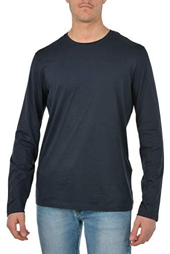 Armani Exchange Men's 8nzm77 Long Sleeve Top, Blue (Navy 1510), Small