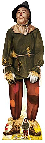 Star Cutouts Ltd SC974 The Scarecrow from The Wizard of Oz Life Size Cardboard Cut Out with Mini Table top, Multi-Colour, 171 x 53 x 171 cm