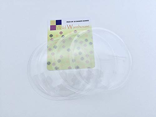 Large Deep Round Transparent Plastic Domes for Shaker Cards
