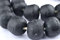 Jumbo recyceltem Glas Perlen – Perlen Wandbehänge – Extra Großen afrikanischen Sea Glass Beads 21–25 mm – Die Brust (blau) schwarz