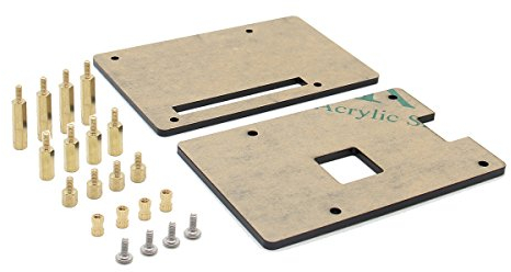Geekworm Raspberry Pi Case, Universal HAT Size Acrylic DIY Kit for Pi 4 / 3B+ / 3B / 2B / B+