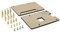 Geekworm Raspberry Pi Case, Universal HAT Size Acrylic DIY Kit for Pi 4 / 3B+ / 3B / 2B / B+