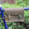 London Craftwork Rahmentasche für Fahrrad, echtes Leder, Vintage-Braun S-FRA-RAW
