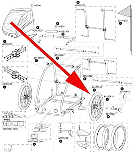 Thule RUEDA CARRITO Coaster XT 20