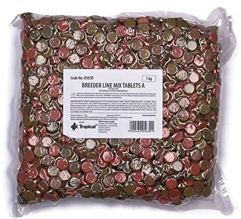 TROPICAL Tropical Food tablets mix A 1 kg, Fish Food - Complete ornamental fish food for daily feeding