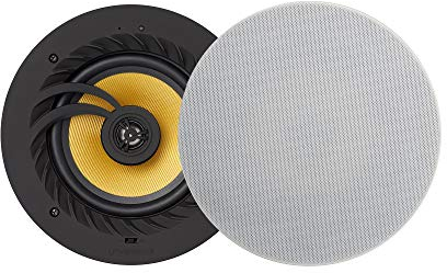 LITHEAUDIO 6.5 2-way Passive Ceiling Speaker (01556) (single Passive), 60W RMS, Works with Any Amplifier, Perfect for Bedrooms, Bathrooms & Kitchens
