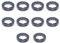 Haishine 10pcs / lot 3/8 7T 22mm Pignon de Jante D'entraînement par chaîne pour Husqvarna 266 268 272 280 285 288 355 362 365 371 372XP 380 385XP Tronçonneuse