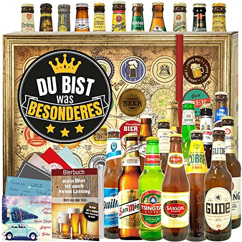Du bist Besonders / 24 x Bier Welt und DE/Geschenke Verliebte/Weihnacht Kalender 2024 2025 Bier