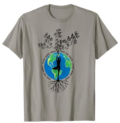 Anlage Weitere Bäume retten Mutter Erde Gehen Grün Hand Wald T-Shirt