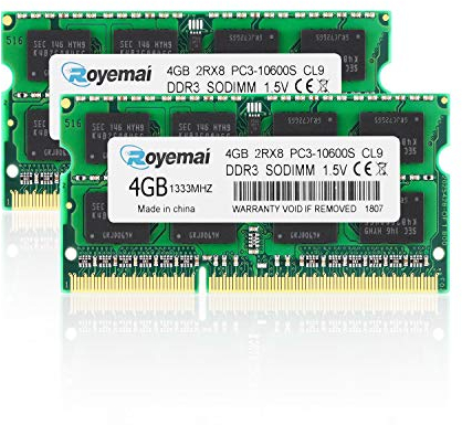 D DUOMEIQI 8GB (4GBx2) PC3-10600 DDR3 1333 RAM 2Rx8 204-pin 1.5V CL9 4GB Memory Upgrade for Early/Late 2011 13/15/17 inch MacBook Pro, Mid 2010 and Mid/Late 2011 21.5/27 inch iMac, Mid 2011 Mac Mini