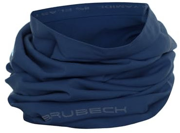 BRUBECK X-Dry Schlauchschal für Damen & Herren | Halswärmer | Multifunktionsschal atmungsaktiv | Halstuch Winter | Gesichtstuch Joggen | Sport | Wintersport | Gr. L – XL, Navy | KM10350