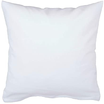 Kissenbezug 30x30 cm Uni Weiss Baumwolle Dekokissen Kissenhülle Couchkissen Sofakissen Deko Reißverschluss