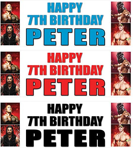 2 personalisierbare Geburtstagsbanner für Jungen und Kinder, Sport-Party-Dekoration zum 18., 21., 30., 40., 50., 60., 70., 80. Geburtstag