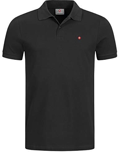 Höhenhorn 32G4 Waliss Herren Poloshirt Schwarz Gr. M