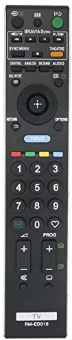 VINABTY RM-ED016 Telecomando sostitutivo compatibile con Sony LCD TV Bravia KDL-40W5500 KDL-46WE5 KDL-40WE5 KDL-37W5500 KDL-32V5500 KDL-32W5500
