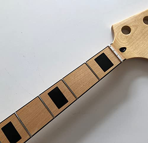 4 cuerdas para guitarra eléctrica, cuello bajo 20 trastes, 34 pulgadas, bloque de diapasón de arce, incrustaciones brillantes