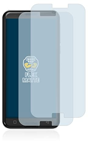 BROTECT Full-Cover Schutzfolie Matt für Emporia Smart 3 (2 Stück) - Full-Screen Displayschutz-Folie, 3D Curved, Anti-Reflexion