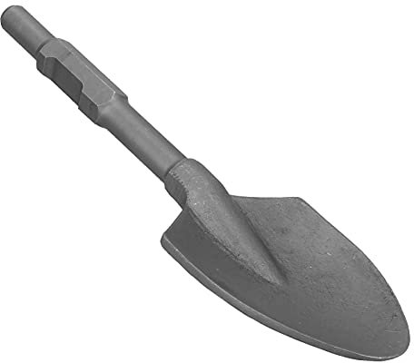 Pelle à pelle, pelle en acier 45CR haute dureté avec tige de 1-1/8 po pour marteaux-piqueurs électriques
