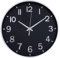 HZDHCLH Funk Wanduhr 30 cm Lautlose Wanduhr Ohne Tickgeräusche, Moderne Batteriebetriebene Uhr für Zuhause, Küche, Wohnzimmer, Büro, Wanddekoration (Schwarzes Silber)