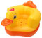 DEWIN Aufblasbares Baby-Stuhl-Sofa, Baby Aufblasbarer Sitz Niedlicher Gelbe Ente, Baby-Badehocker mit Rückenstütze Geeignet für Babytraining, Baden