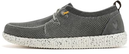 WALK IN PITAS | WP150 WALLABI Fly Washed | Herren Mokassins | Flache Slipper für Männer | Slip on Loafer | Sneakers | Schlupfschuhe | Freizeitschuhe | Walkinpitas Schuhe | Kaki 42