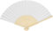 Yukiyi Beige Handfächer für Frauen Faltbare Handfächer Stoff Faltfächer DIY Handgemachte Fächer zum Tanzen Foto Requisiten Wanddekoration Hochzeit Zubehör