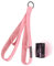 Vulken Trizepsseil Kabelbefestigung 61 cm & 43 cm Zwei Längen Eingebaut in einem Zugseil Trizeps-Verlängerungsgurte Fitnessgeräte Home Workout Griffe für Widerstandsbänder Pink