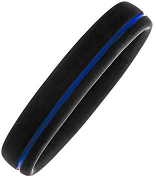 MAGNETIX WELLNESS Flexi-Magnetarmband aus hautfreundlichem Silikon L I Magnetschmuck blau/schwarz I Passt immer, auch bei geschwollenen Handgelenken