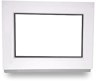 Kunststofffenster - Festverglasung - Fenster - innen weiß/außen weiß - BxH: 60 x 60 cm - 600 x 600 mm - 2 fach Verglasung - 60 mm Profil
