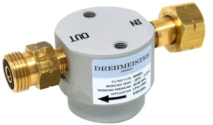 DREHMEISTER Gasflaschenfilter Smart gerade