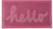 Fisura - Zerbino originale in gomma hello. Zerbino da esterno rosa. Zerbino da ingresso con punte. Zerbino in gomma con messaggio. Zerbino 70 x 40 centimetri.